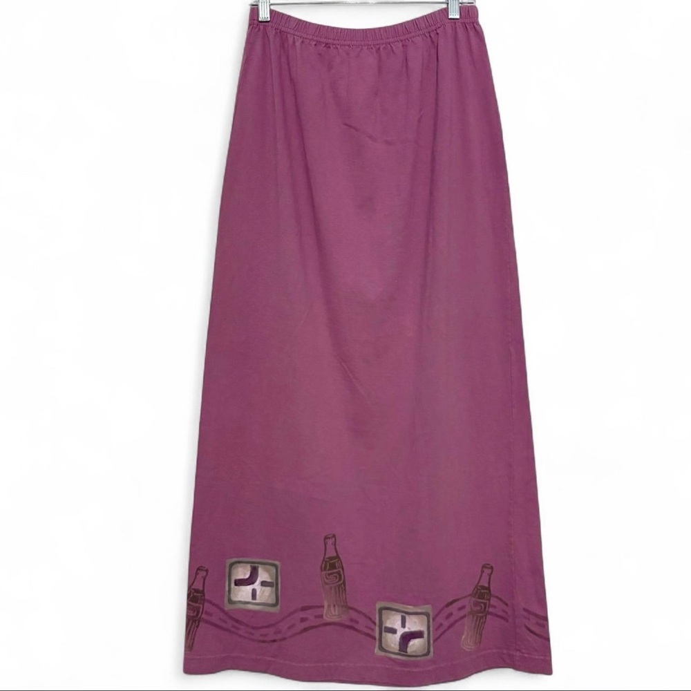 EUC Blue fish maxi skirt